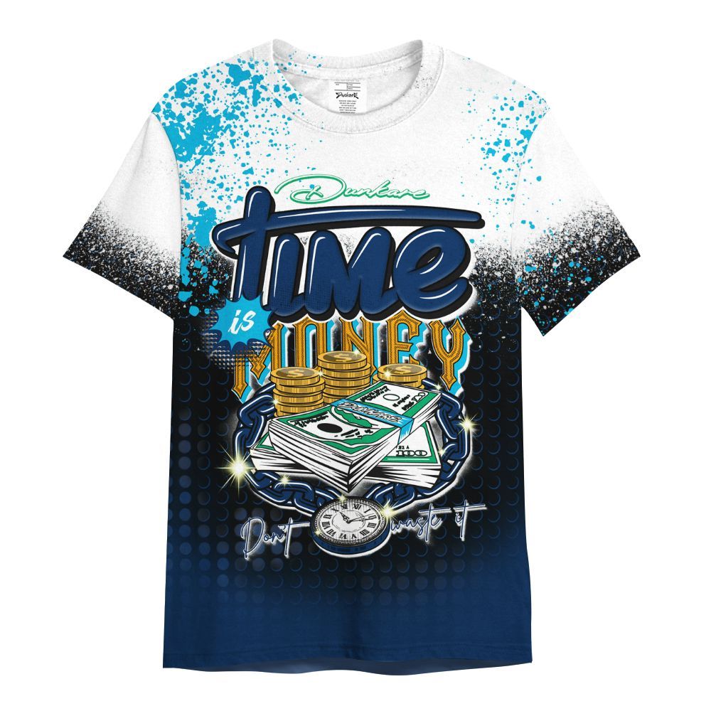Shirt To Match Dunk Low GS Electric Algae - Halftone Time Is Money All Over Print
