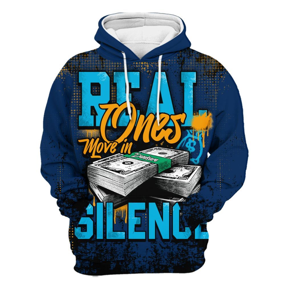 Hoodie To Match Dunk Low GS Electric Algae - Move In Silence Money Street Retro All Over Print