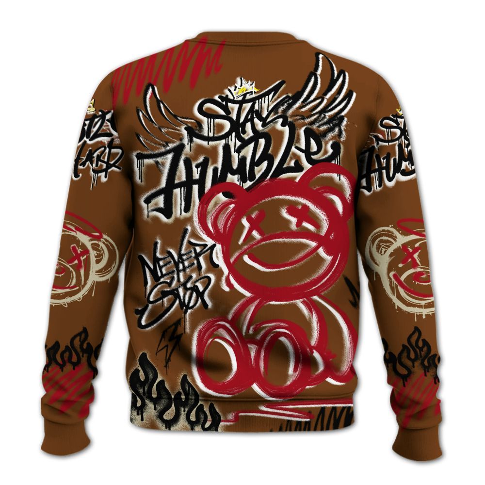 Sweatshirt To Match Archaeo Brown 5s - Humble Drip Streetwear Graffity All Over Print