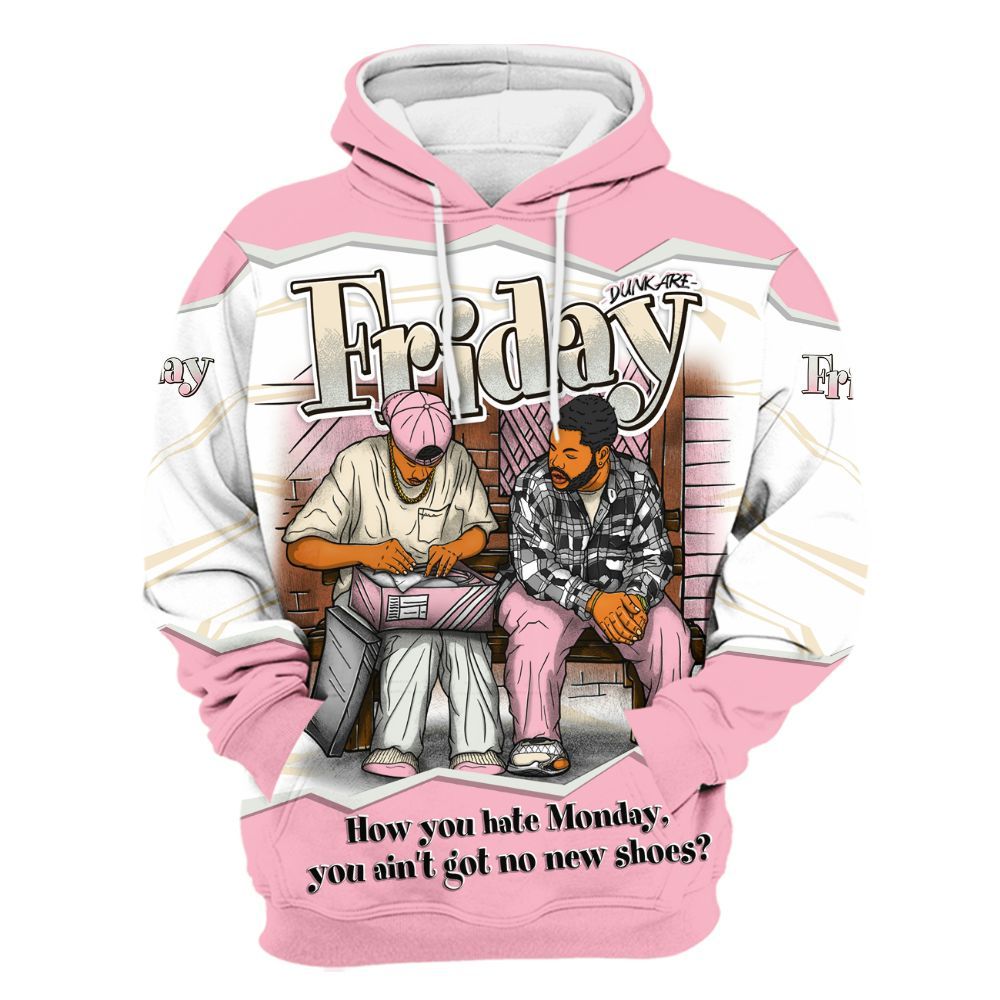 Hoodie To Match Low OG Shy Pink 1s - Friday Movie 90s TV All Over Print