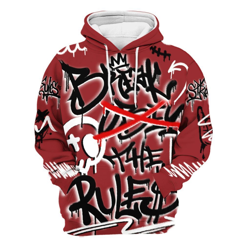 Hoodie To Match Alternate Flu Game 12s - Break Rules Streetwear All Over Print