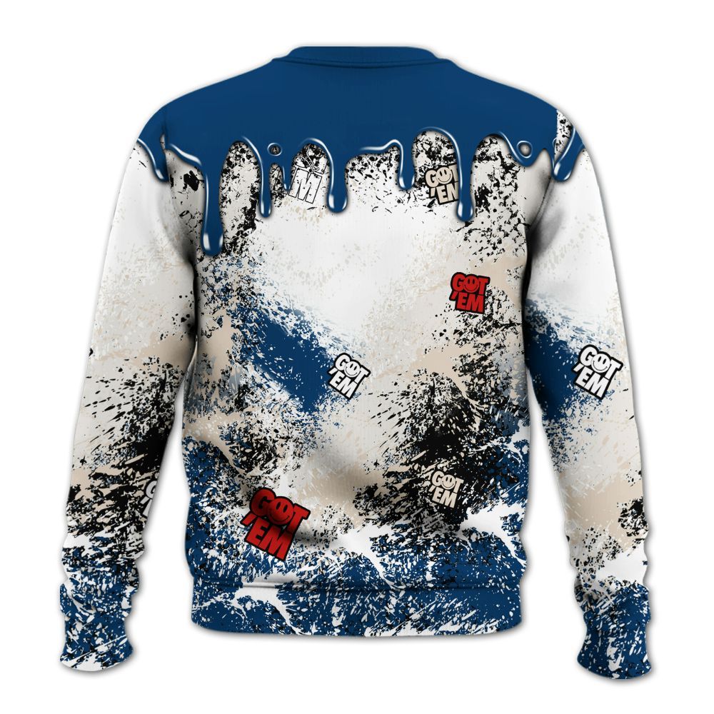 Sweatshirt To Match Retro Rare Air 11s - Dripping 23 Drip All Over Print