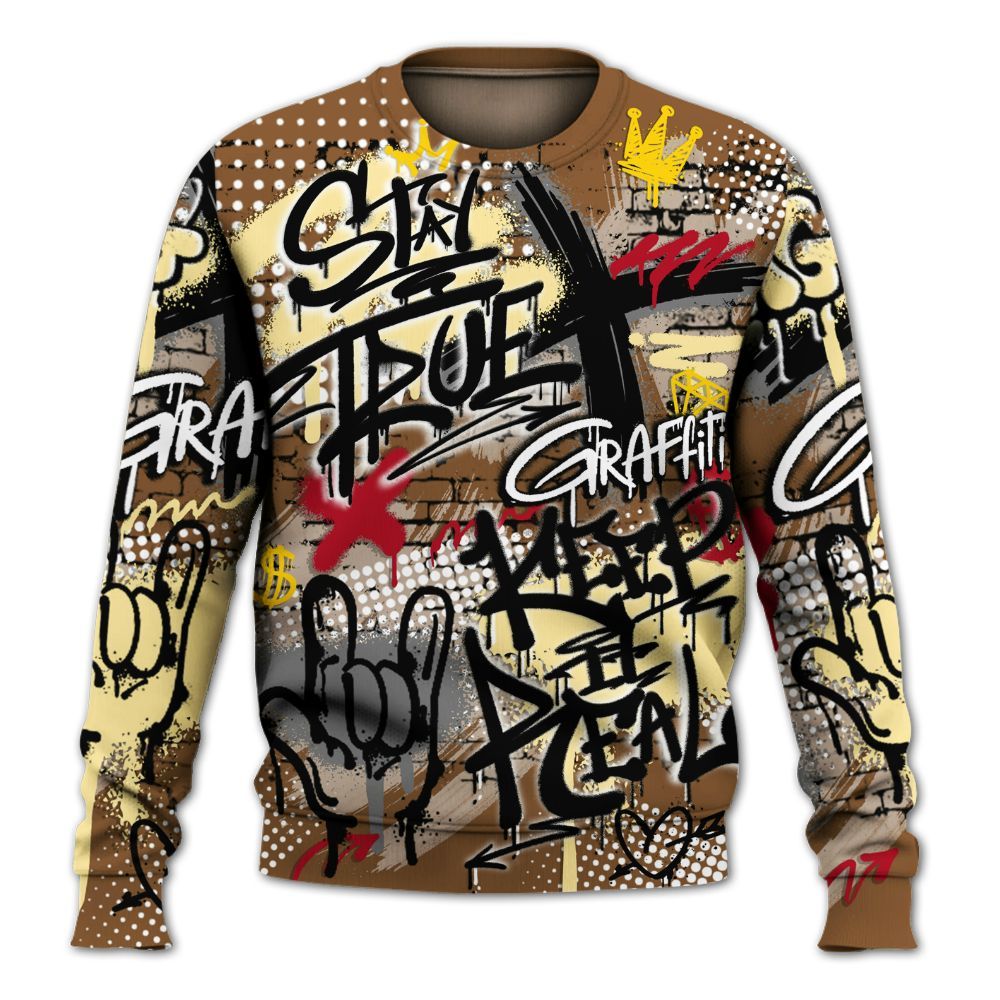 Sweatshirt To Match Air Max 90 Escape - True It Real Graffiti Streetwear All Over Print