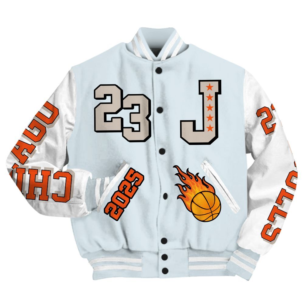 Varsity Jacket To Match High OG Alaska 1s - Chicago 23 Basketball All Over Print