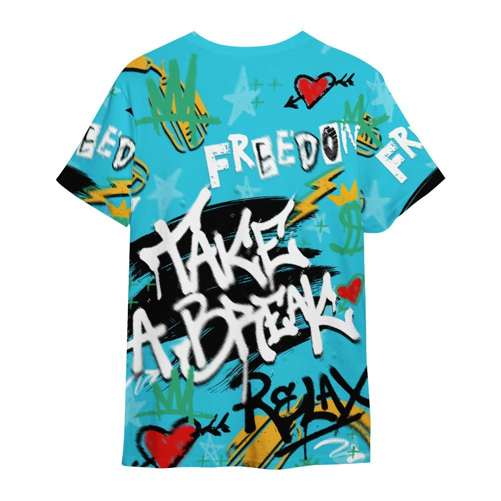 Shirt To Match Dunk Chunky Dunky - Take Break Freedom Graffiti Streetwear All Over Print