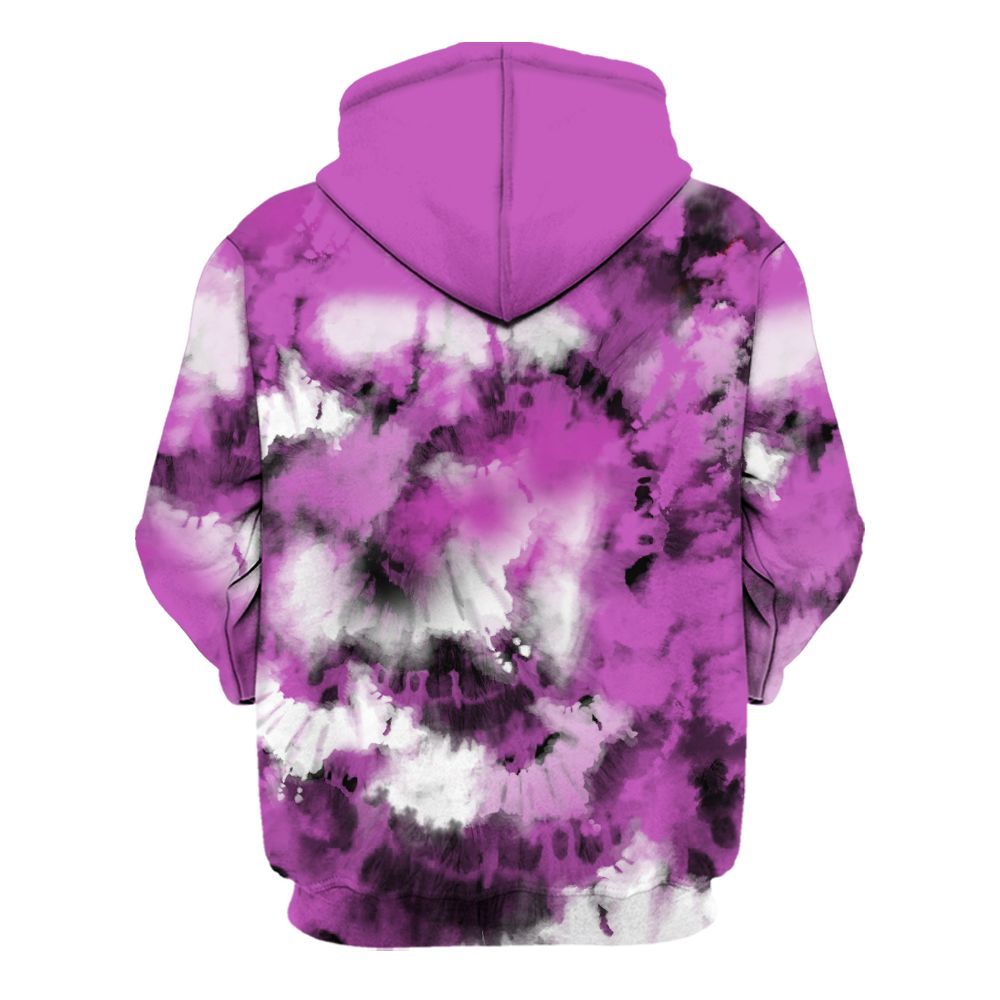 Hoodie To Match Hyper Violet 4s - SNEAKER Girl Money Drip Tie Dye All Over Print
