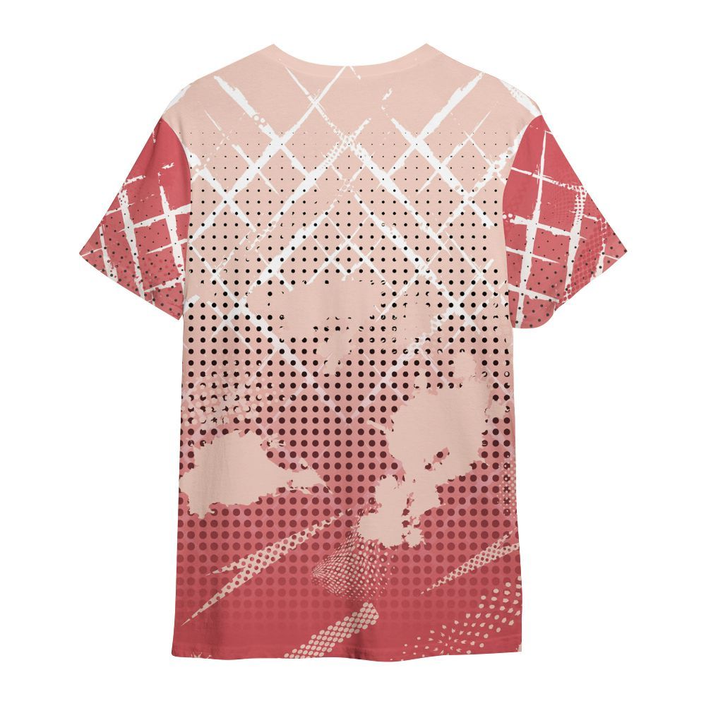 Shirt To Match Washed Coral 2s Shirt, Halftone Stand Business Dripping All Over Print