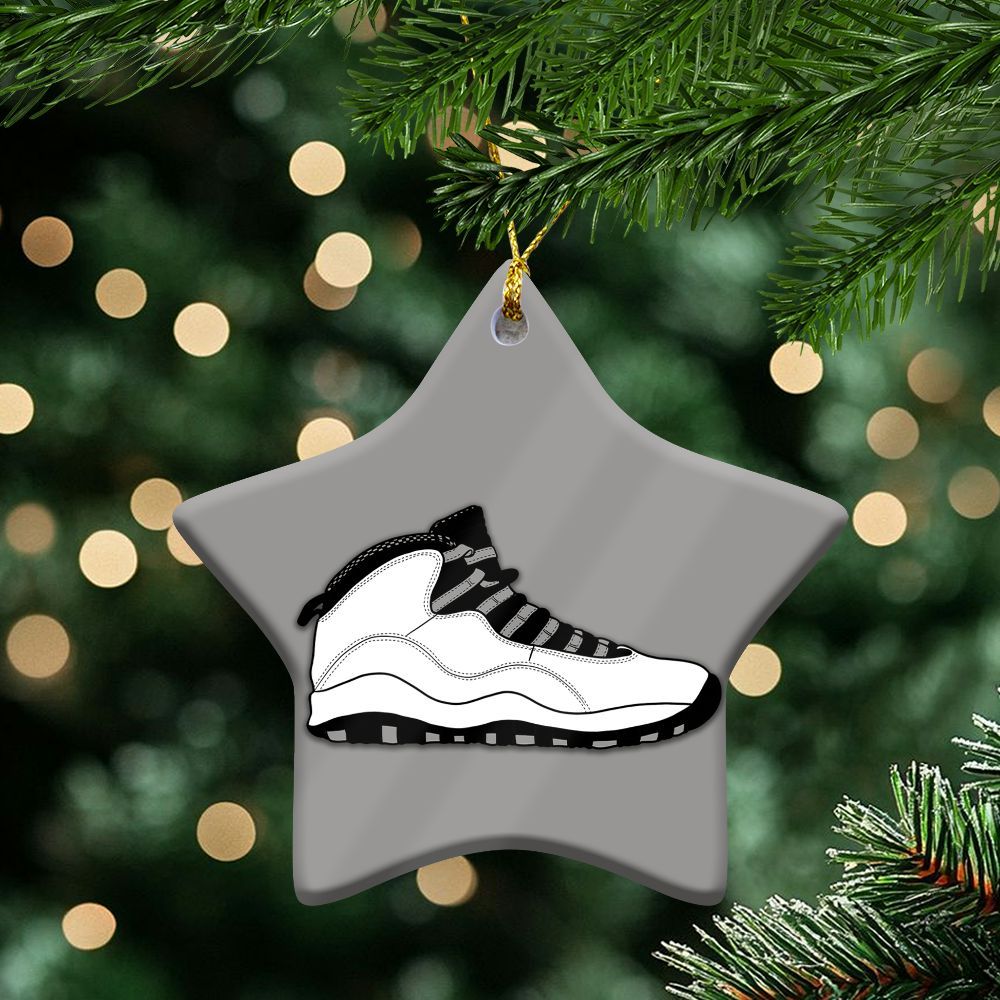 OG Steel Grey 10s Ceramic Ornaments