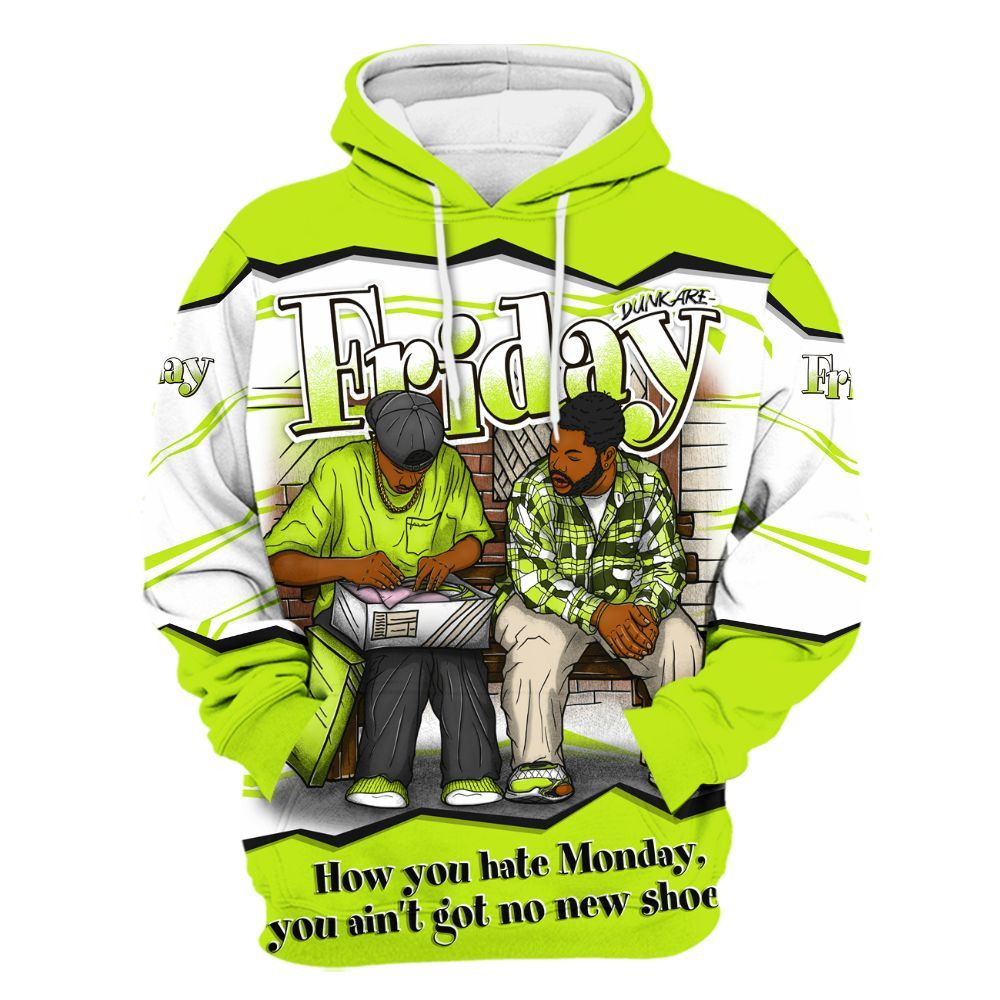 Hoodie To Match GS Black Barely Volt 11s - Friday Movie 90s TV All Over Print