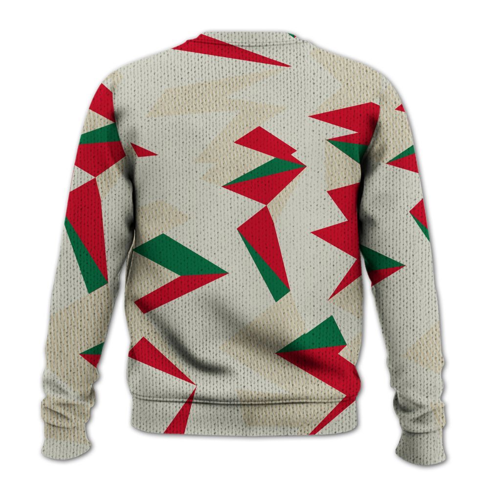 Knitted Sweater To Match El Grito 5s - Geometric Camouflage Pattern