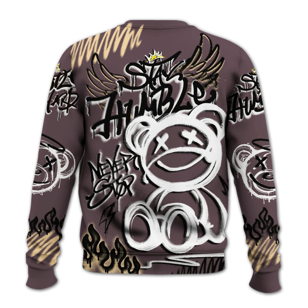 Sweatshirt To Match AMM Black 3s - Humble Drip Streetwear Graffity All Over Print