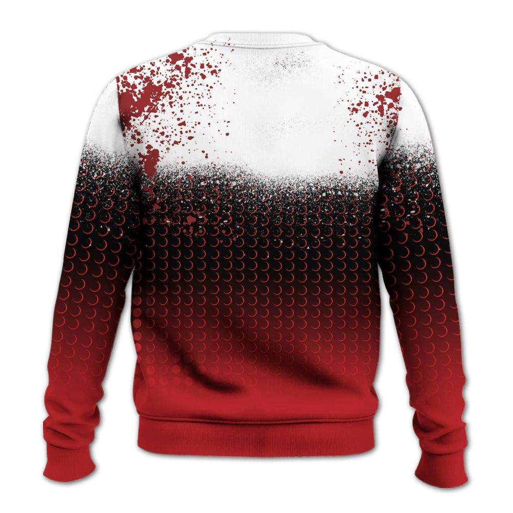 Sweatshirt To Match Retro Cherry 12s - Halftone Time Is Money All Over Print