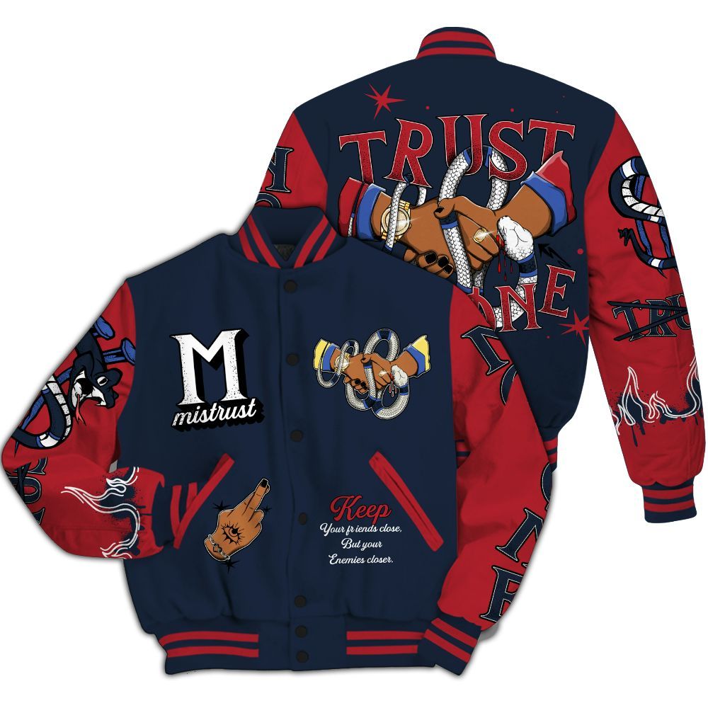 Varsity Jacket To Match Dunk Low COJP What The 2024 - Trust No One Snake-Bite Street Style All Over Print