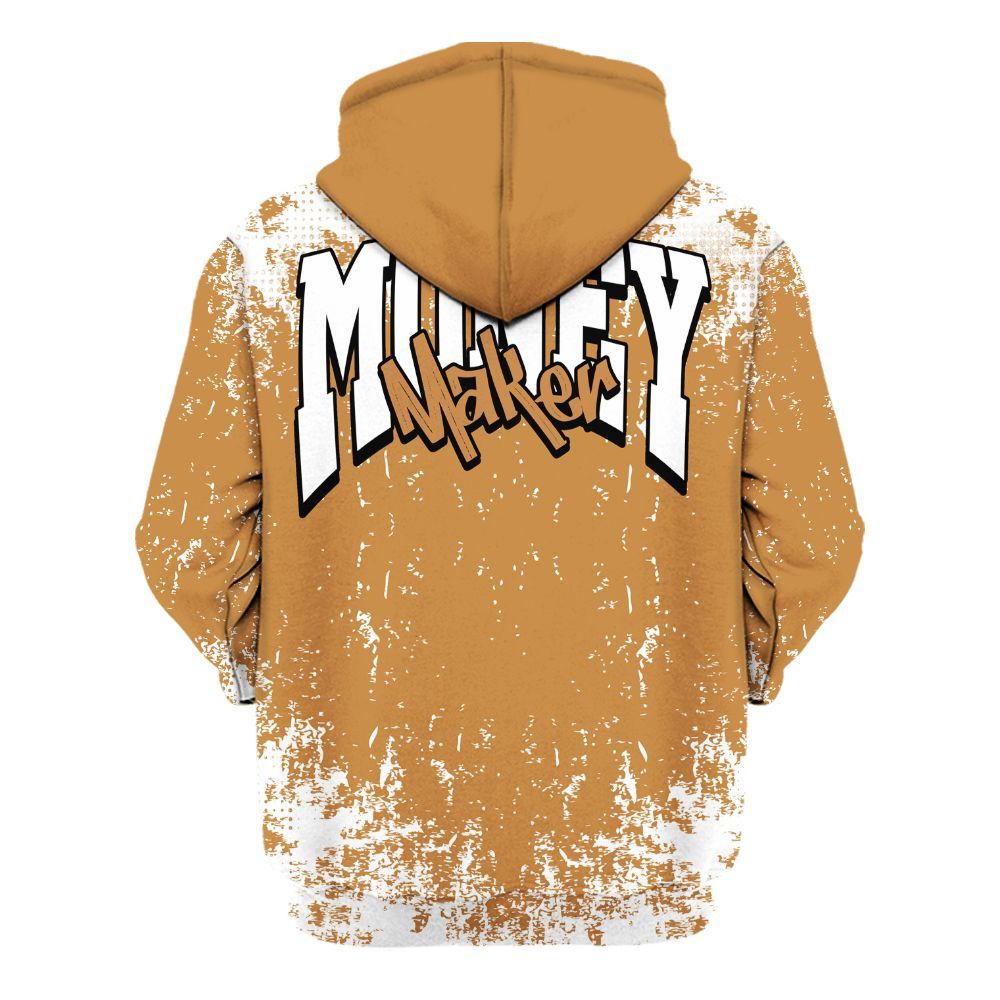 Hoodie To Match Dunk Low Nature Wheat Suede - Move In Silence Money Street Retro All Over Print