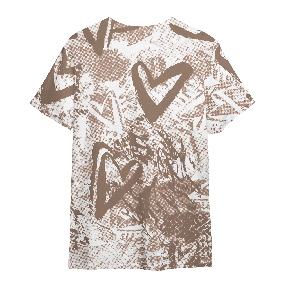 Shirt To Match OG Latte 1s - Kiss My Hugz Heart Grunge Graphics Shirt Unisex