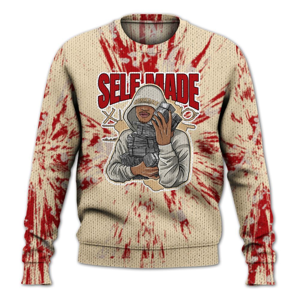 Knitted Sweater To Match Dunk Low Strawberry Waffle - Selfmade Lux