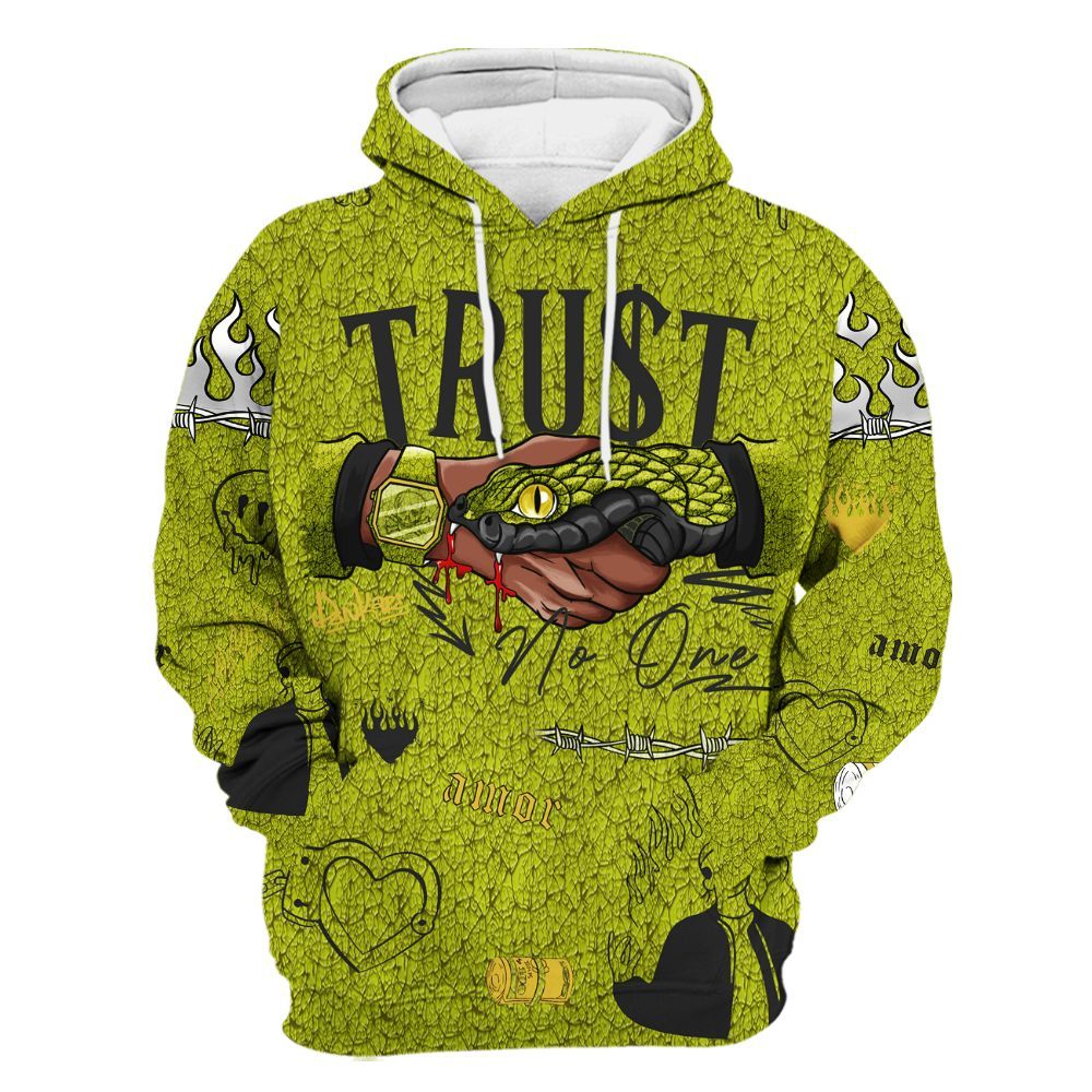 Hoodie To Match Dunk Low QS Halloween Skull - Snake Trust No One All Over Print