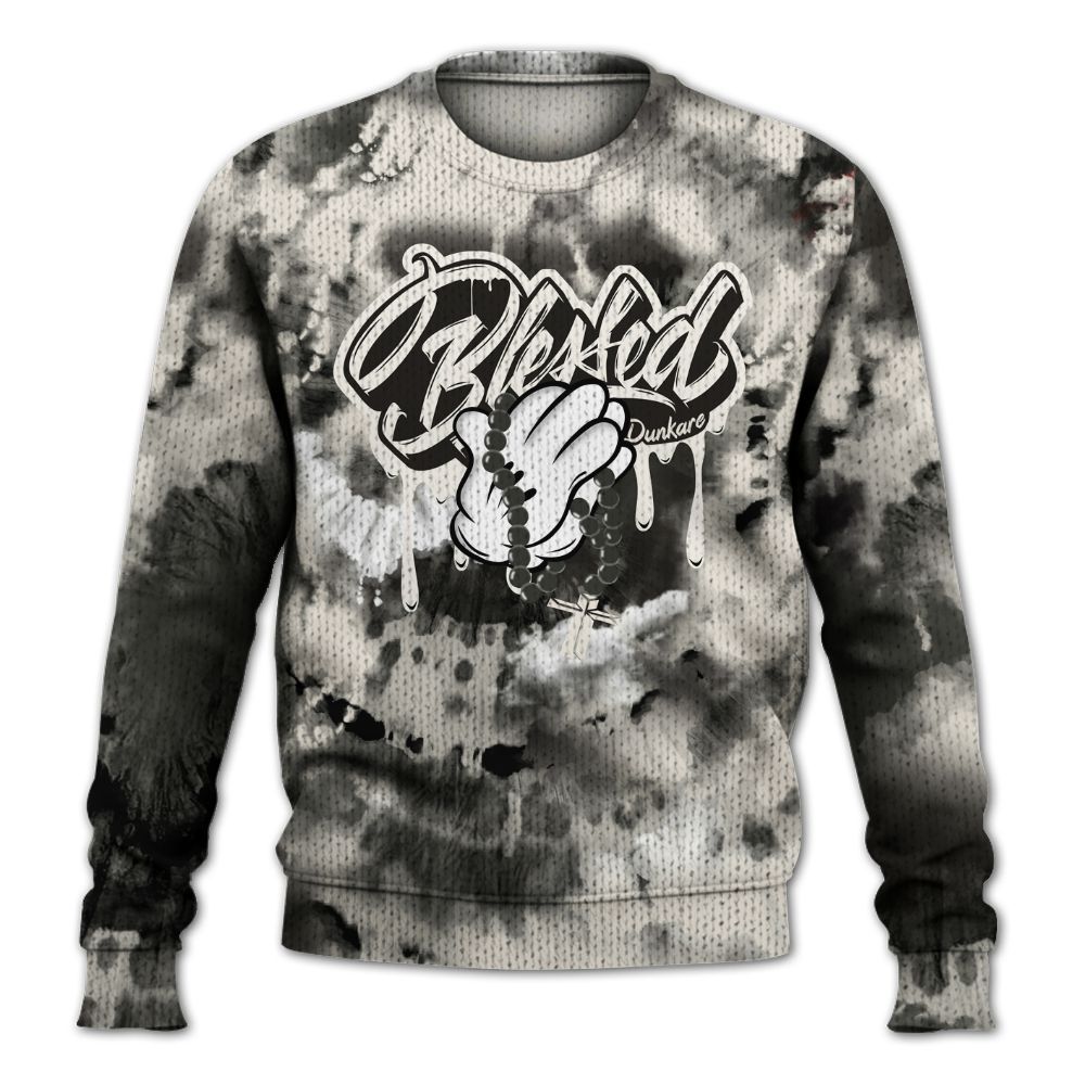 Knitted Sweater To Match Air Max Plus Moonlight Swarovski - God Blessed Tie Dye