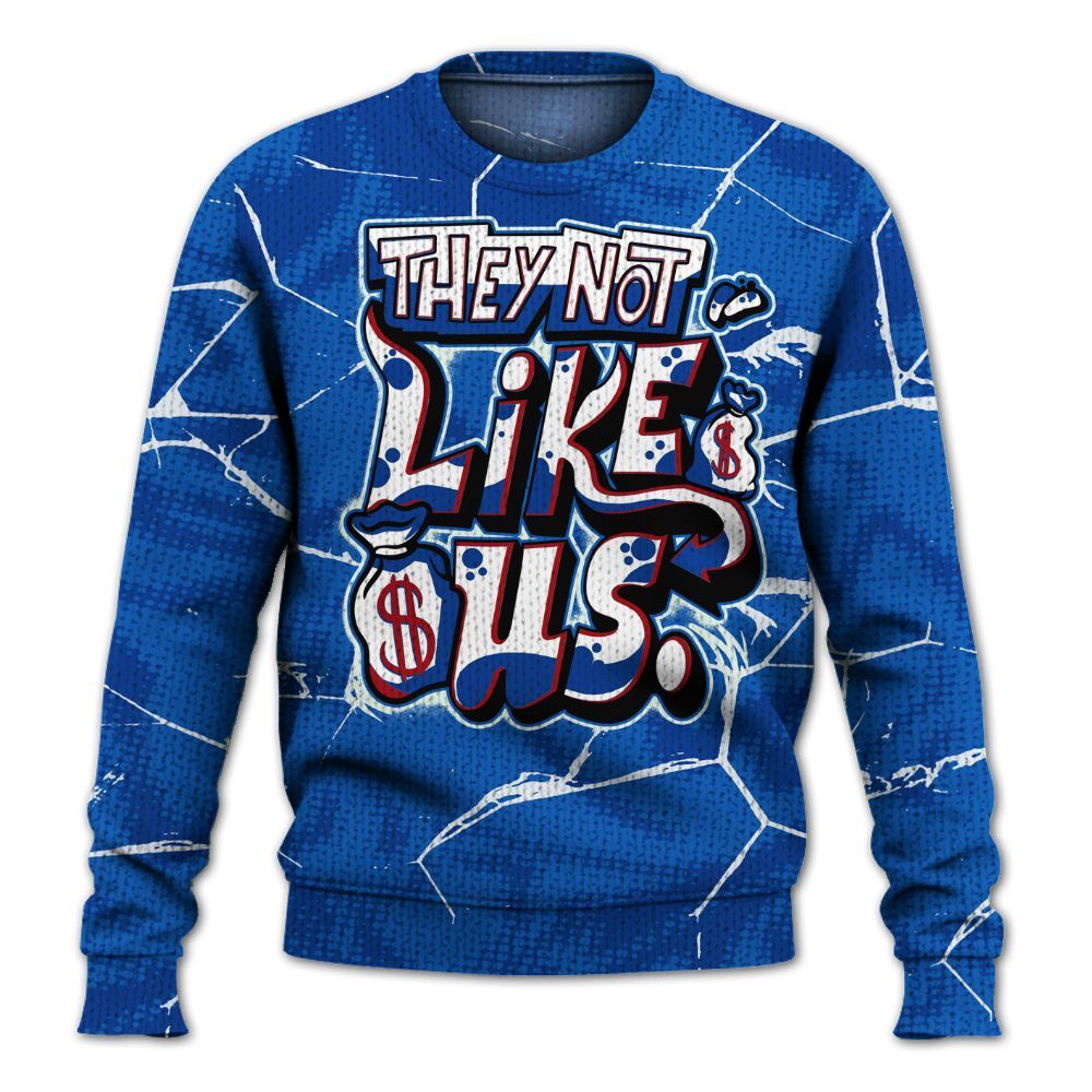 Knitted Sweater To Match Kobe 6 Game Royal - Dislike Us Graphic