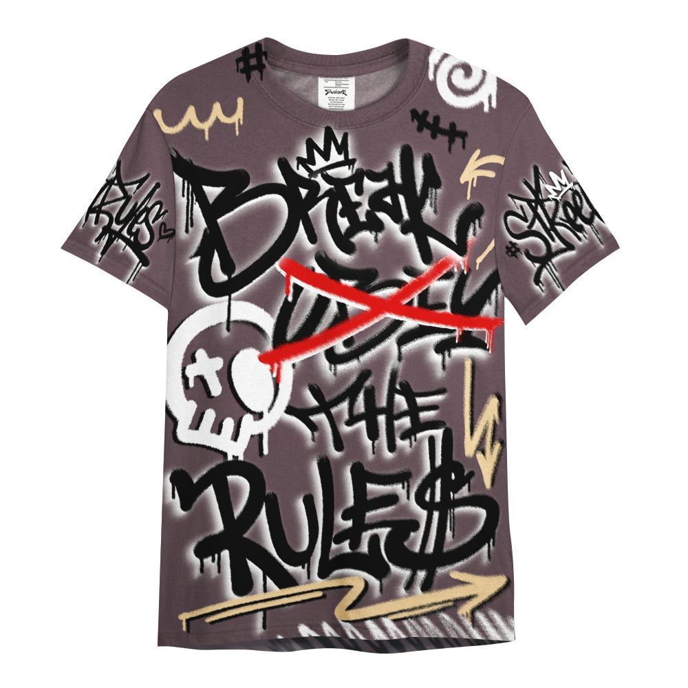 Shirt To Match AMM Black 3s - Break Rules Streetwear All Over Print