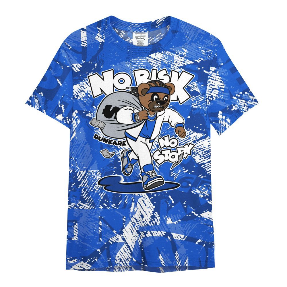 Shirt To Match Air Foamposite One Royal - Certain Bear Abstract Graffiti All Over Print