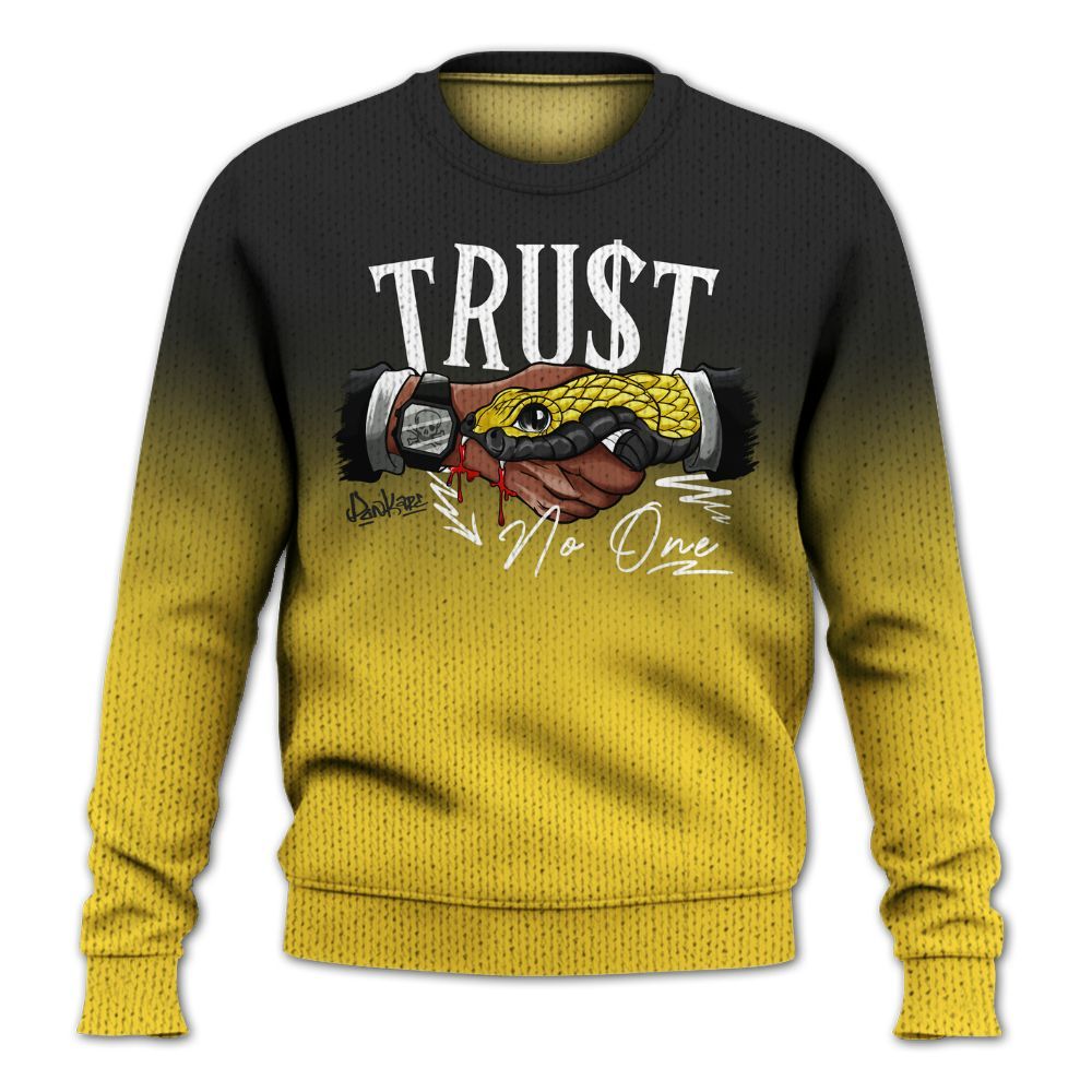 Sweater To Match Mid New Love 2025 1s - Trust No One Drip Graphic