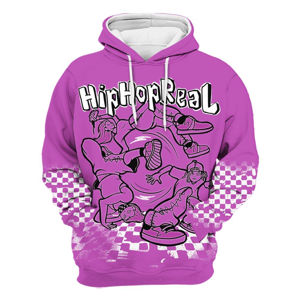 Hoodie To Match Hyper Violet 4s - Feel Life Street Style All Over Print