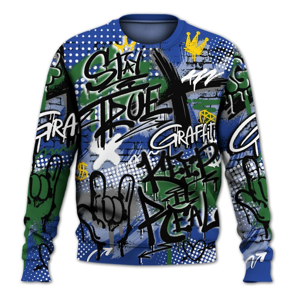 Sweatshirt To Match Dunk Low Tennis Classic - True It Real Graffiti Streetwear All Over Print