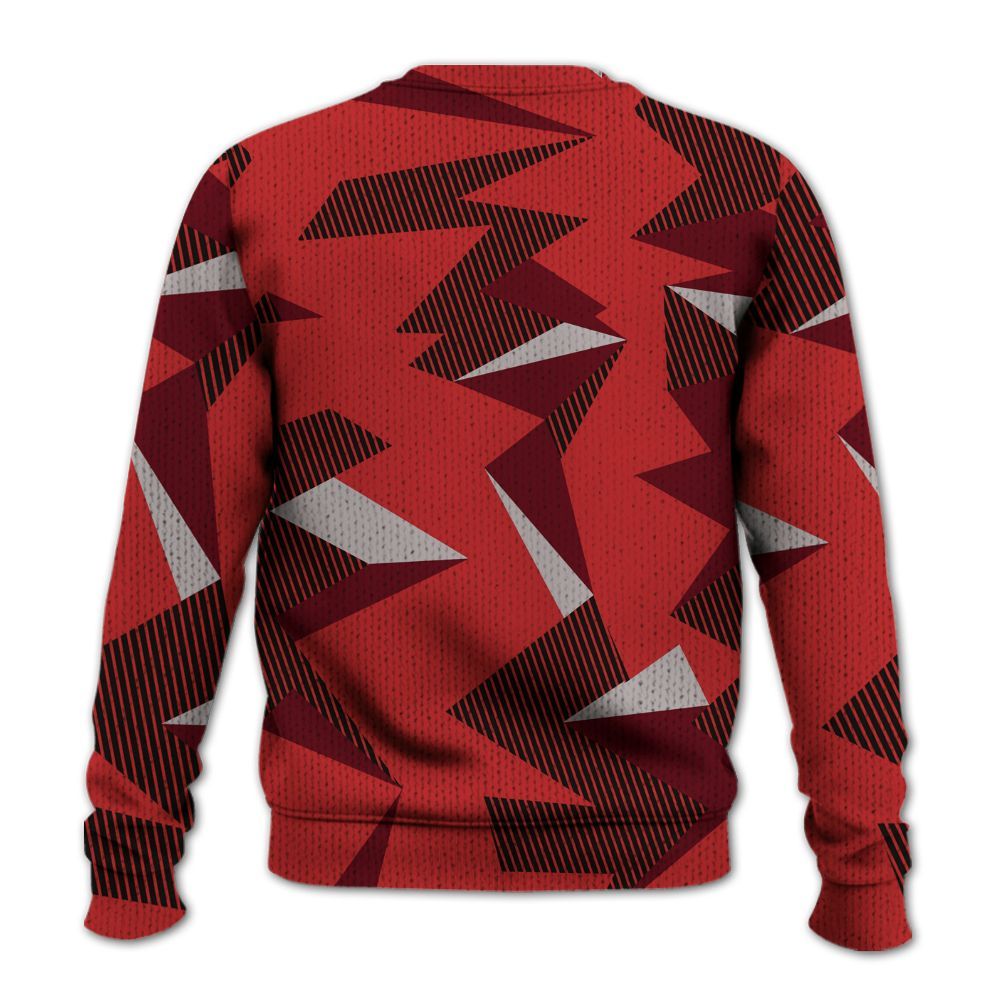 Knitted Sweater To Match Kobe 9 Elite Christmas - Geometric Camouflage Pattern