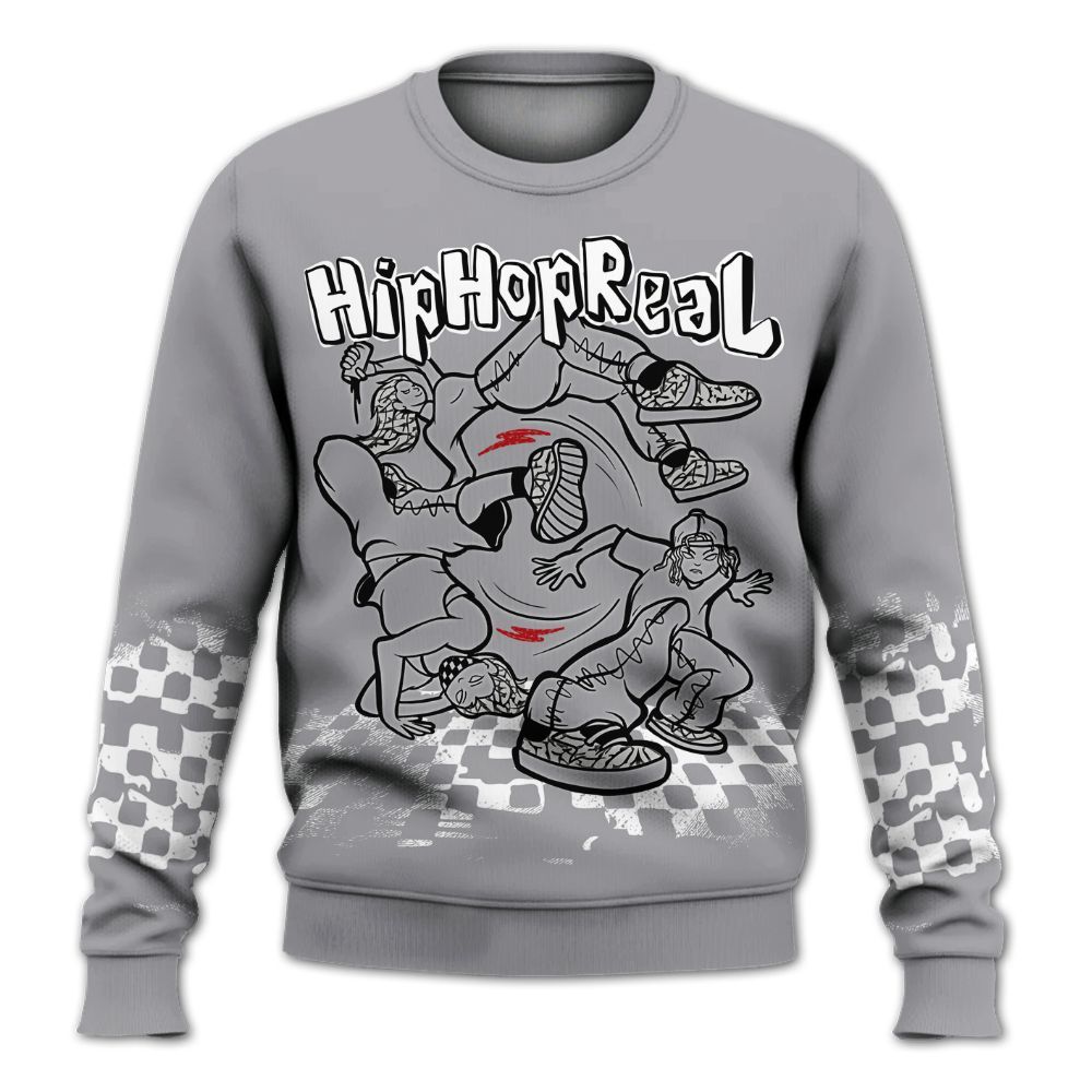 Sweatshirt To Match Cement Grey 3s - Feel Life Street Style All Over Print