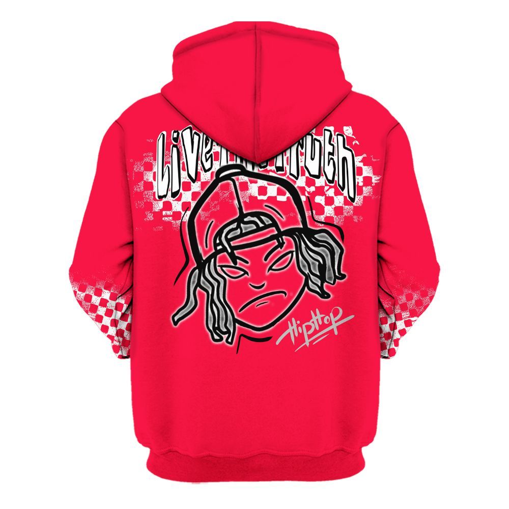 Hoodie To Match Retro Fire Red 3s - Feel Life Street Style All Over Print
