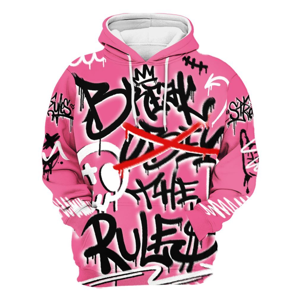Hoodie To Match Air Max SNDR Hyper Pink - Break Rules Streetwear All Over Print
