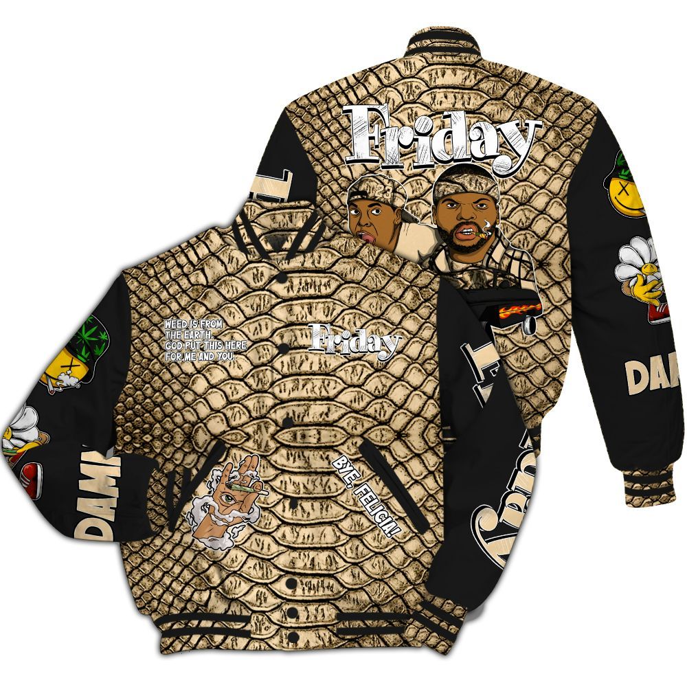 Varsity Jacket To Match Kobe 9 EM Mambacita Shirt, Friday Sneaker Stress Style All Over Print
