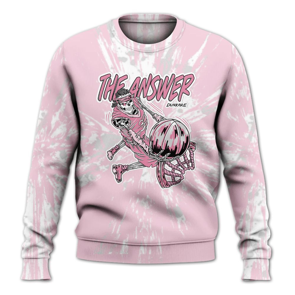 Sweatshirt To Match Orchid 4s - The Answer Skeleton Luxury All Over Print