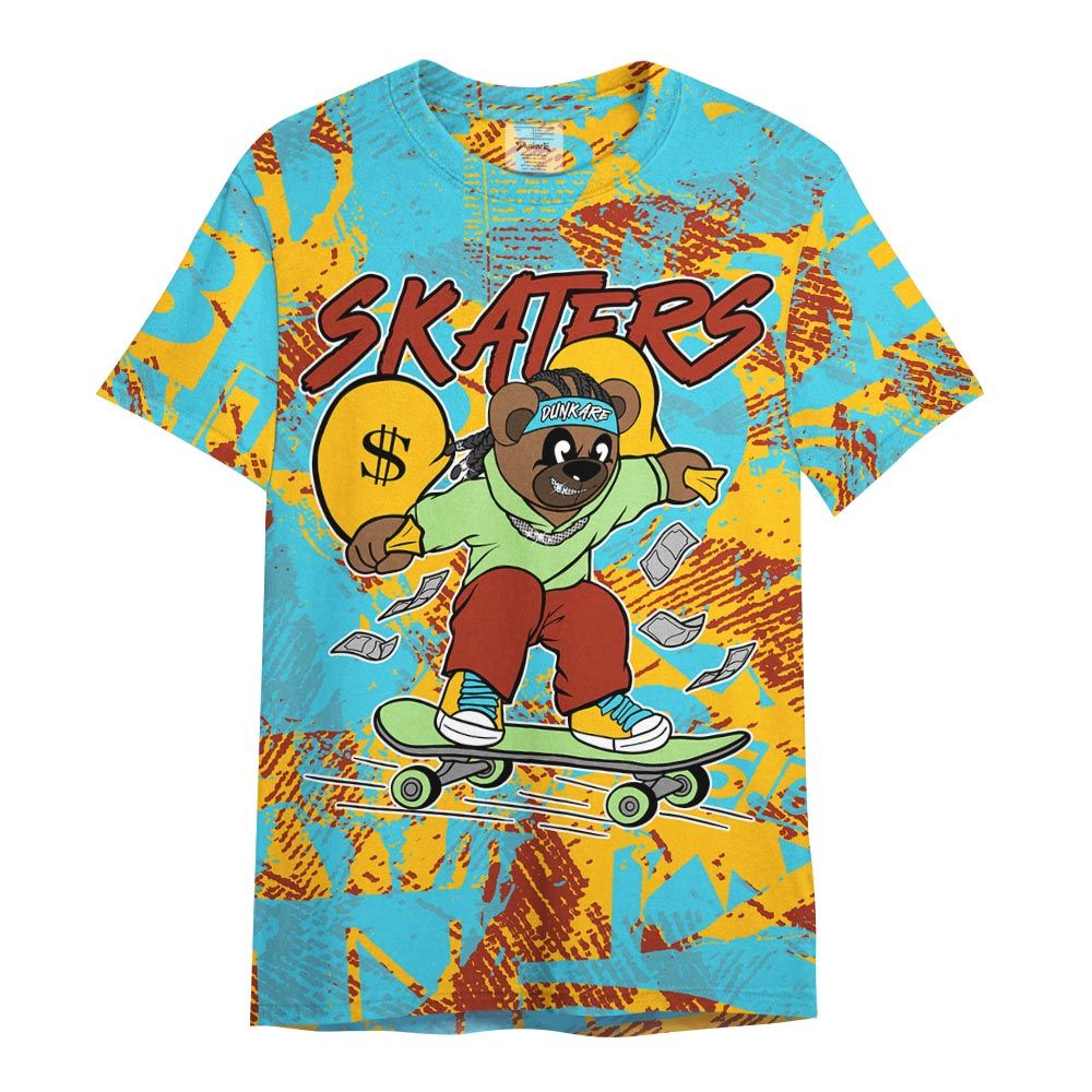 Shirt To Match SB Dunk Di'Orr Greenwood - Skaters Bear Abstract Graffiti Shirt Unisex