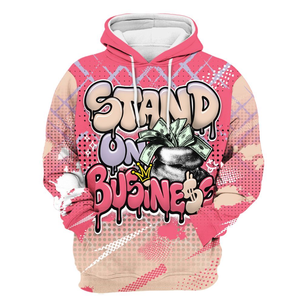 Hoodie To Match Peanut Butter Jelly 5s - Halftone Stand Business Dripping All Over Print