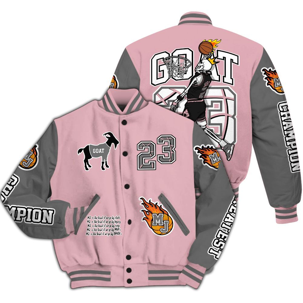 Varsity Jacket To Match Air Max DN Pink Foam - 23 G.0.A.T Jump Up Basketball All Over Print