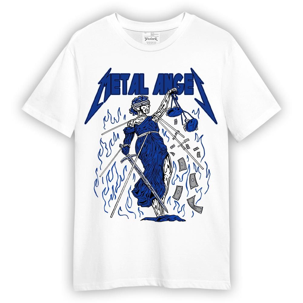 Shirt To Match Air Foamposite One Royal - Metal Angel Skeleton Shirt Unisex