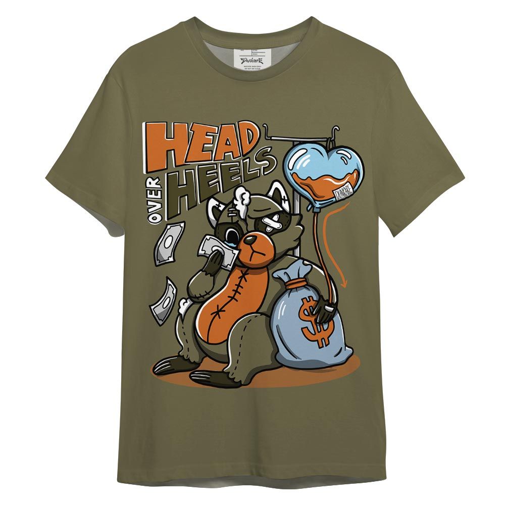 Shirt To Match Olive 5s T-- Head Over Heels Raccoon Color T-Shirt Unisex