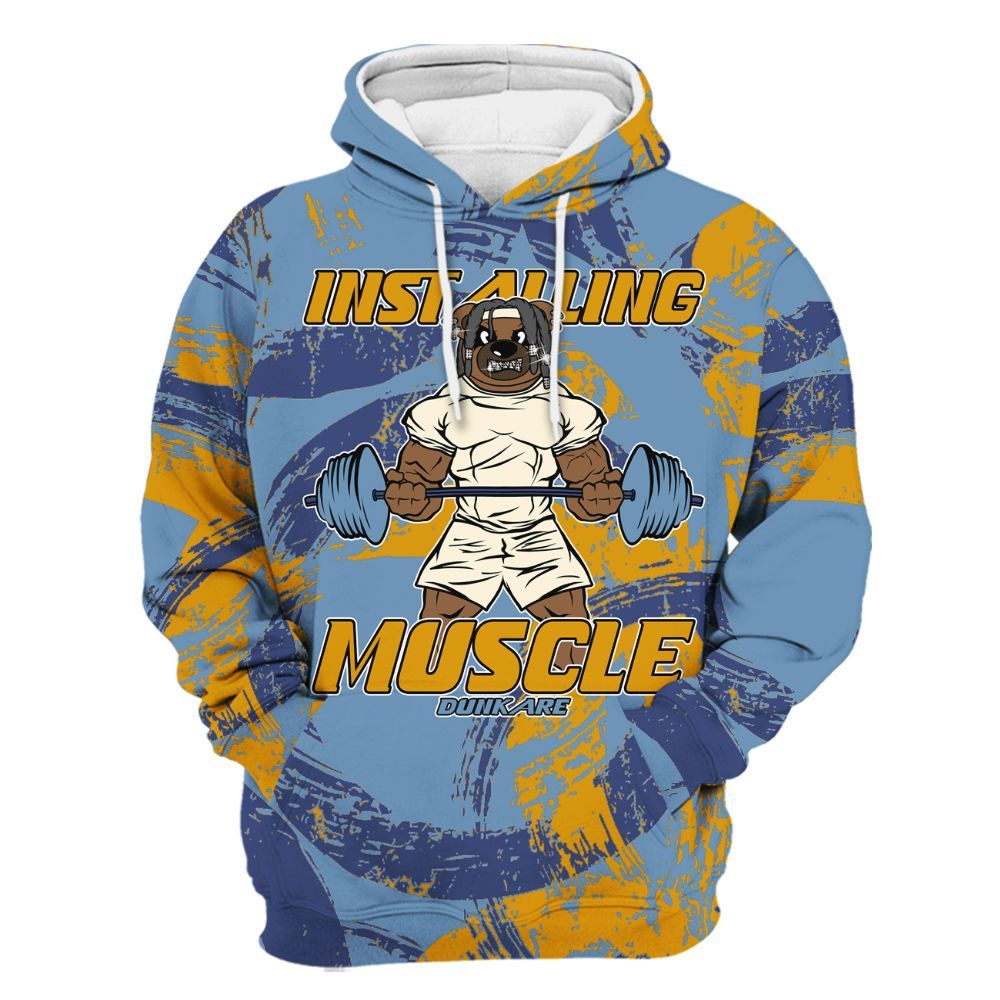 Hoodie To Match High OG First In Flight 1s - Installing Muscle Bear Circle Slpash All Over Print