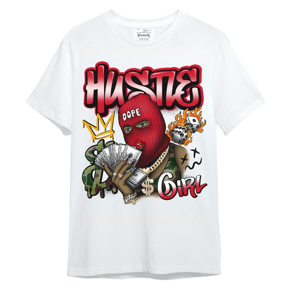 Shirt To Match Air Max 90 Duck Camo Red - Money Hustles Girl Streetwear Unisex Shirt