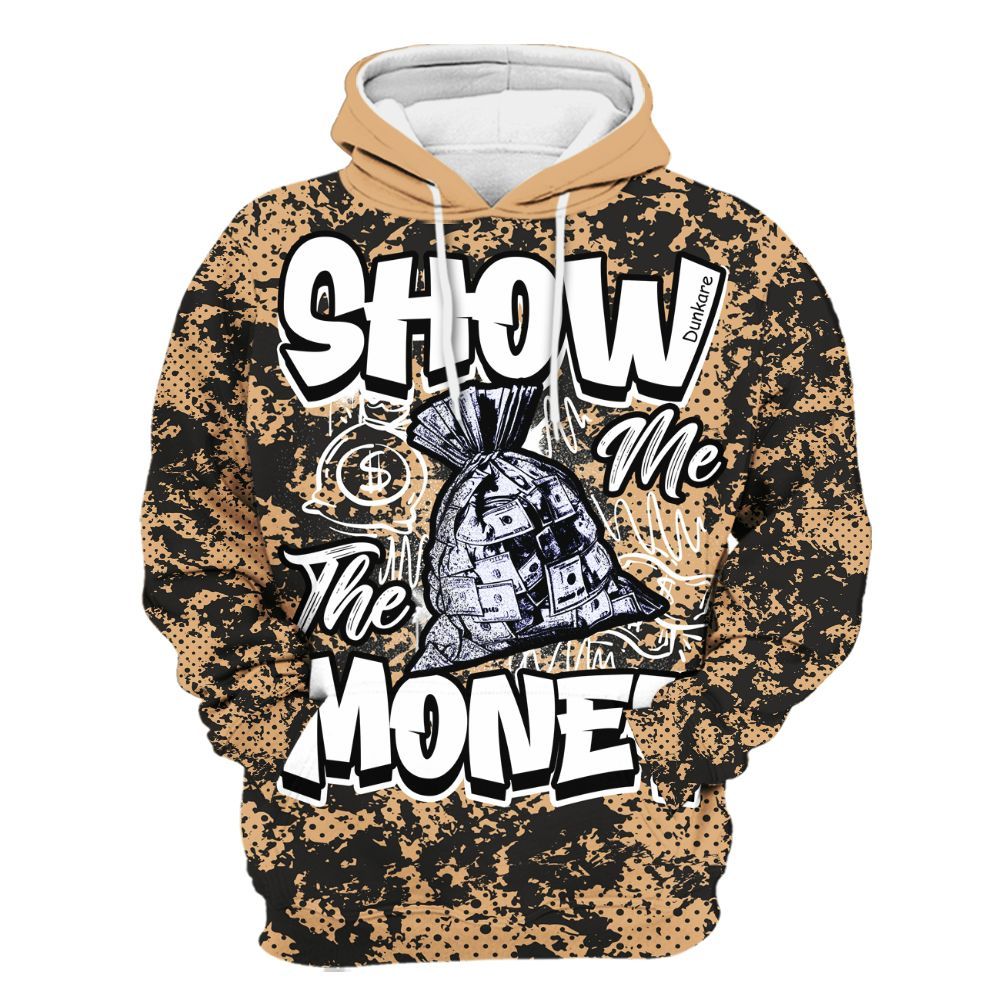 Hoodie To Match SE Afrobeats 7s - Show Me The Money Retro All Over Print