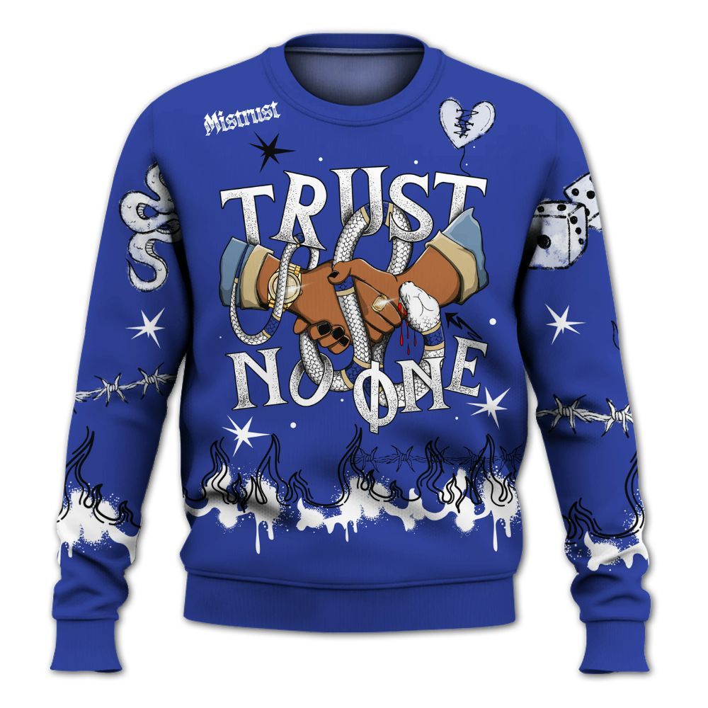 Sweatshirt To Match Air 180 Concord - Trust No One Snake-Bite Doodle Crayon All Over Print