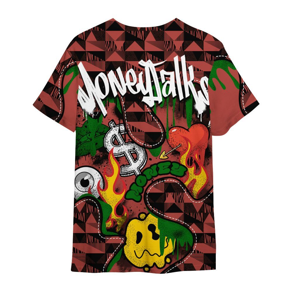 Shirt To Match Dune Red 13s - 23 Smile Burning Heart All Over Print