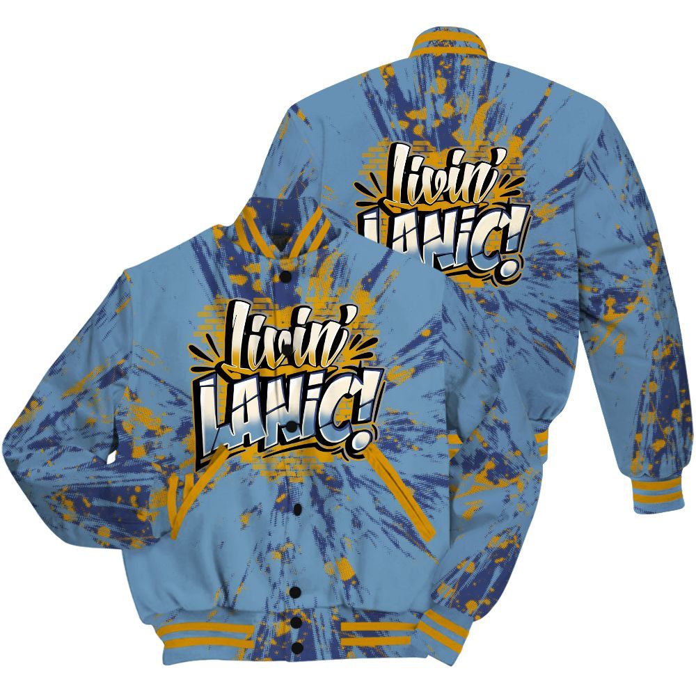 Varsity Jacket To Match High OG First In Flight 1s Shirt - Living Large Graphic Luxury All Over Print