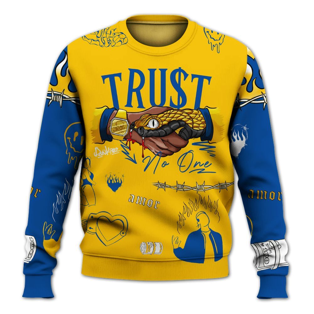 Sweatshirt To Match High Laney 1s - Snake Trust No One All Over Print