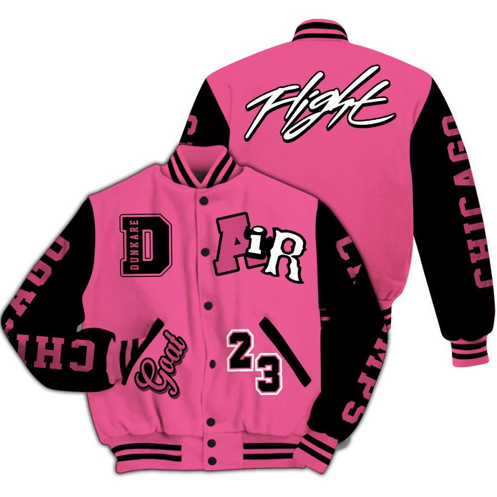 Varsity Jacket To Match Air Max SNDR Hyper Pink - AIR Number 23 GOAT All Over Print