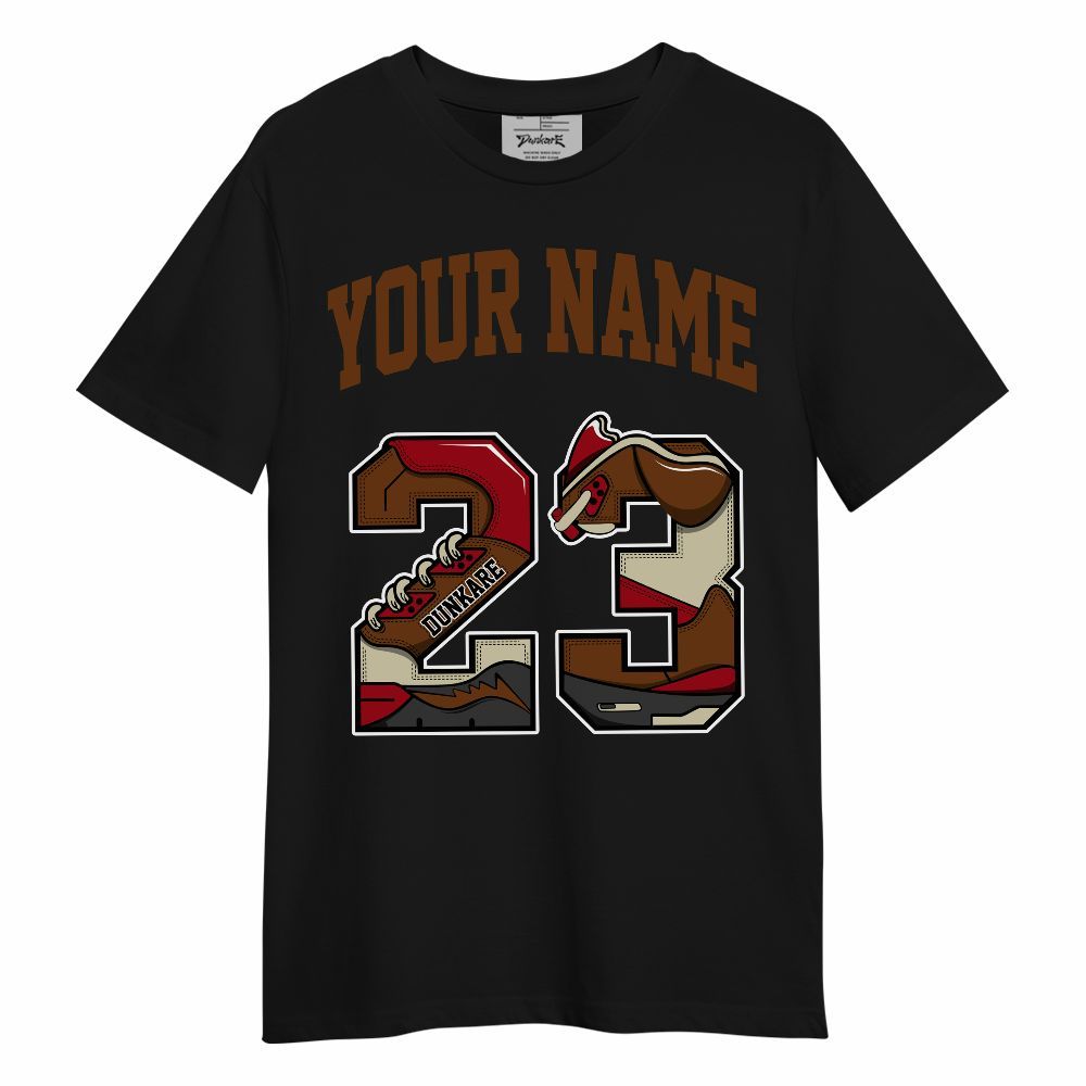 Shirt To Match Archaeo Brown 5s - Custom Name Number 23 5s Unisex Shirt