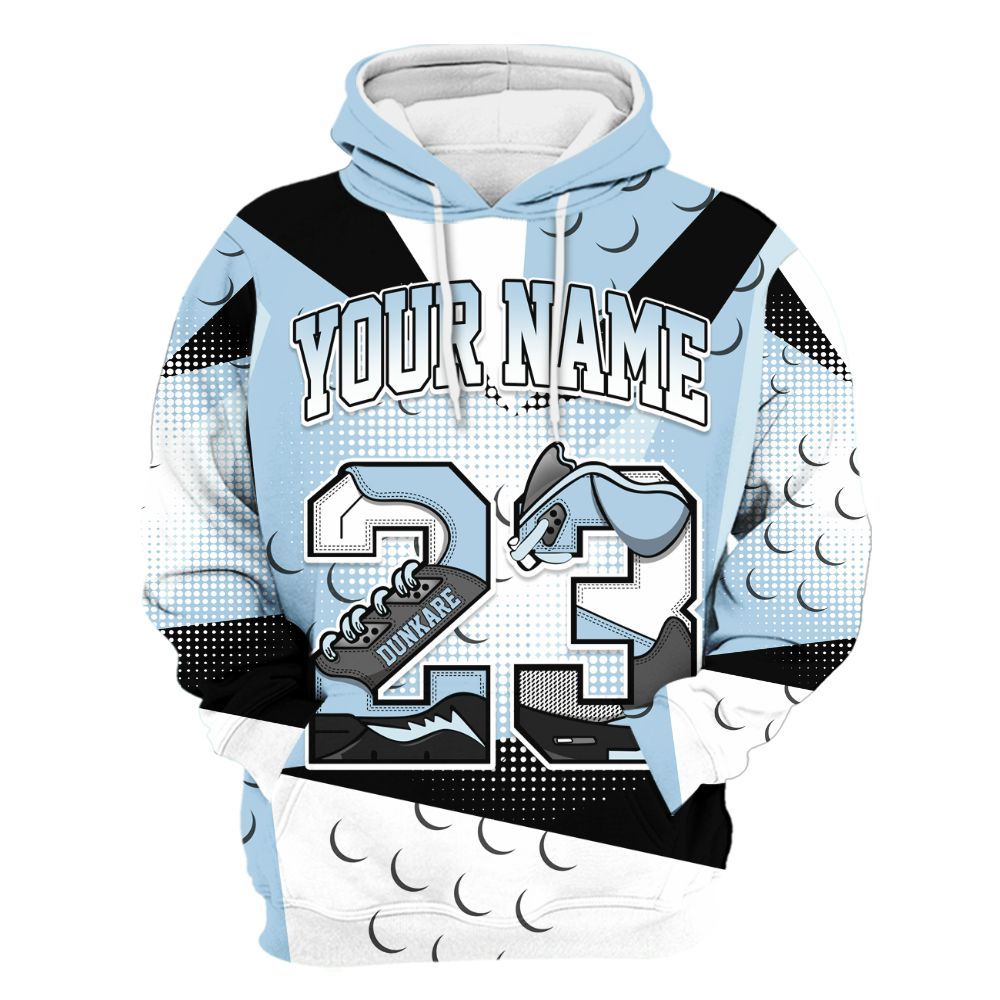 Hoodie To Match Foamposite One Psychic Blue - Custom Name 23 5s All Over Print
