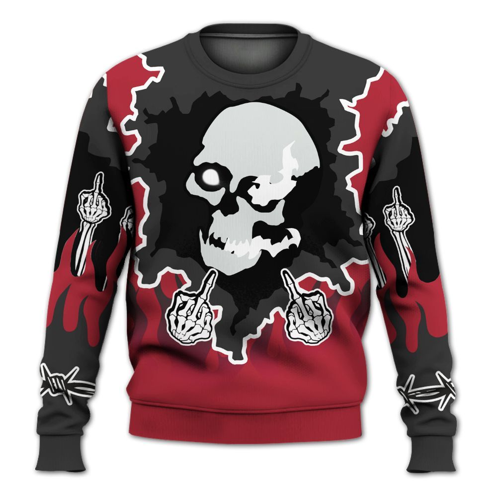 Sweatshirt To Match Black Toe 14s - F Around Find Out Graphic Trapped All Over Print